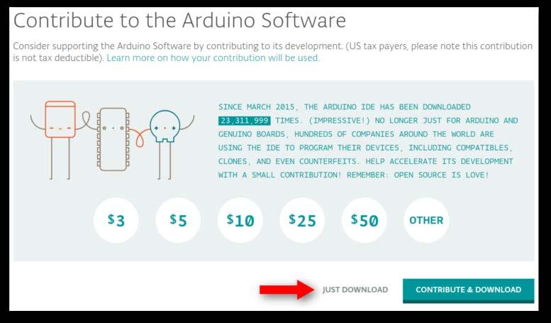 15 Se quiser fazer uma doação para o software Arduino