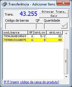 Conferência Transferência 17 3º - A seguir temos a tela no Market Coletor na qual vamos trabalhar durante a conferência da