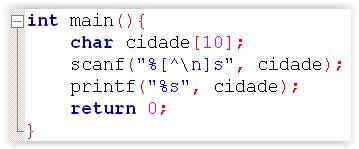 Buffer Overflow Quando o usuário digitar mais caracteres do que cabem na string Solução: função scanf com outros especificadores: [^\n] diz para a função scanf parar