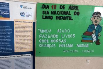 1ª Bienal do Livro Infanto-Juvenil de Nova Iguaçu, promovida pela Prefeitura do município que contrata a FNLIJ para produzir o evento.