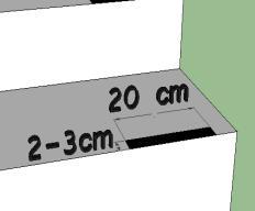 É preciso enquadrar a escada na fórmula de Blondel: 63 2H + B 64 H= altura do batente B= dimensão do piso Figura 13.
