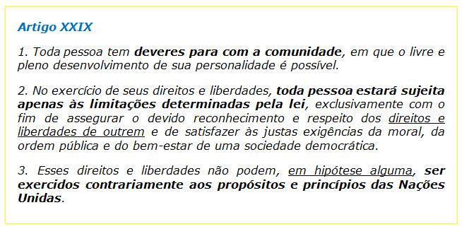 DECLARAÇÃO UNIVERSAL