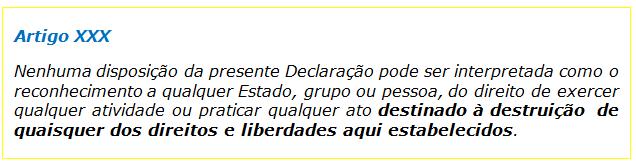 DECLARAÇÃO UNIVERSAL