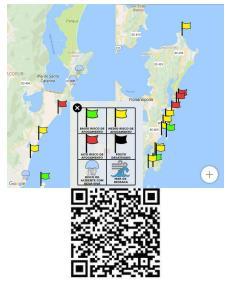 serviço de prevenção e salvamento aquático do Corpo de Bombeiros Militar de Santa Catarina (CBMSC) através do app Praia Segura.