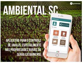 CATEGORIA ESTADUAL MODALIDADE QUALIDADE NA GESTÃO PÚBLICA APLICATIVO AMBIENTAL SC Organização: Polícia Militar Ambiental - 1ª Companhia do 2º Batalhão de Polícia Militar Ambiental Autores: Major PM