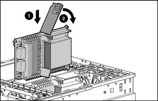 Instalação de opções de hardware Instalação das placas de memória do processador 1. Desligue o servidor. Consulte a seção Como desligar o servidor no capítulo 2, Funcionamento do servidor. 2. Desloque o servidor do rack.