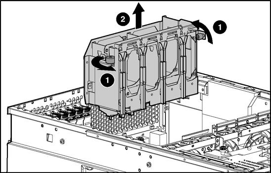 Instalação de opções de hardware 8. Prenda a peça espumada frontal na fita de Velcro da parede lateral do chassi.