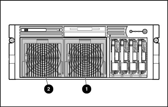 Instalação de opções de hardware Fontes de alimentação hot-plug IMPORTANTE: Não instale as fontes de alimentação até que o servidor esteja instalado no rack.