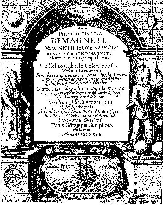 Pierre de Maricourt (século XIII) - analogia magnético-astronómica: uma pedra magnética, talhada em forma de esfera, que toma a direcção do eixo