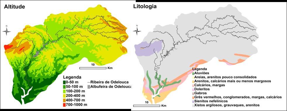 planos, que permitem a formação de meandros em troços longitudinais da ribeira (Fernandes et al. 2007).