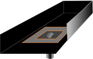 Saídas de água 1. Confirmar o diâmetro do tubo de queda e garantir a disponibilidade em obra das peças de coordenação Effisus Connect Drain Outlet com o diâmetro correspondente. 2.