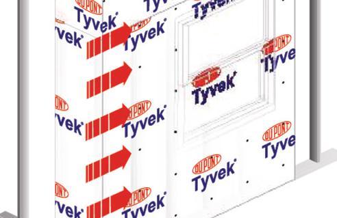 Passo 3 Fixe o Tyvek HomeWrap nos perfis com parafuso 4,2 x 13 mm ponta