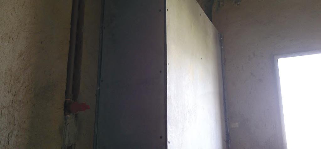 VISTA A Forro Placa Cimentícia (8 mm) Montante Drywall (M48) Perfil Cantoneira (30 x 25) 2650 mm Abertura para chuveiro Abertura para misturadores 2400 mm Parafuso LB 13 x 4,2 mm Montante Drywall