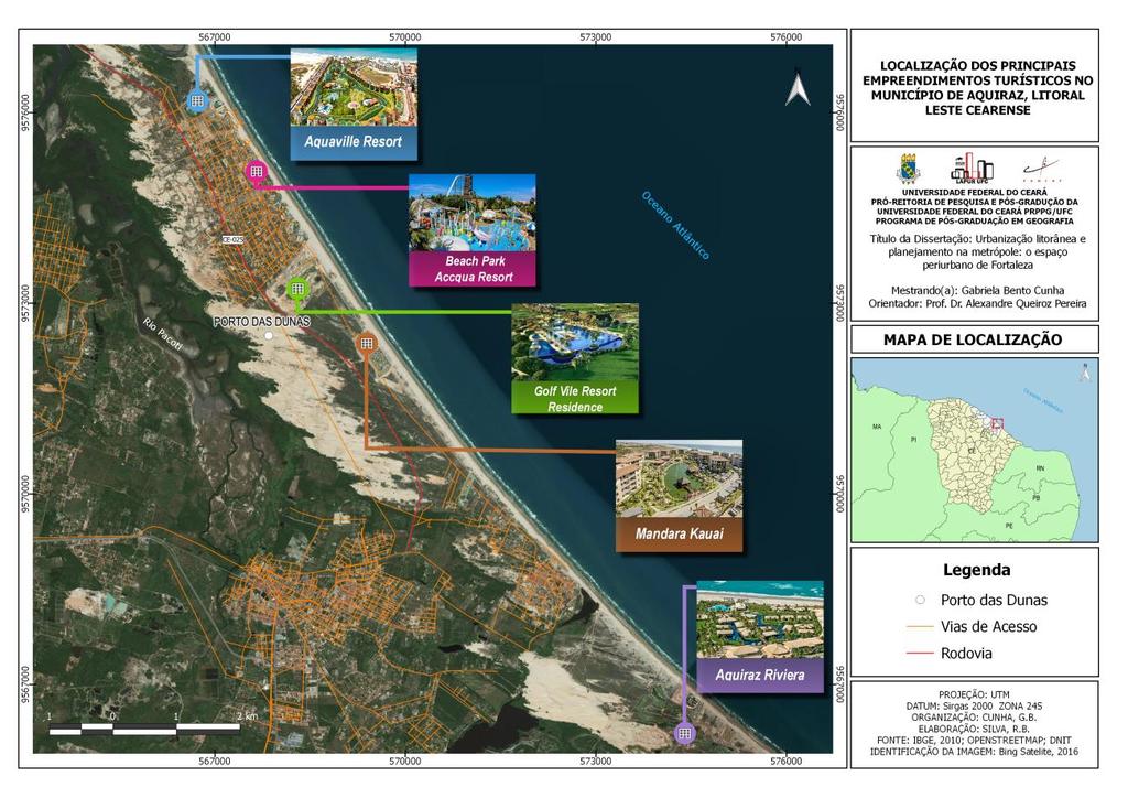 Mapa 08: Empreendimentos do tipo turísticos-imobiliário na Praia do Porto
