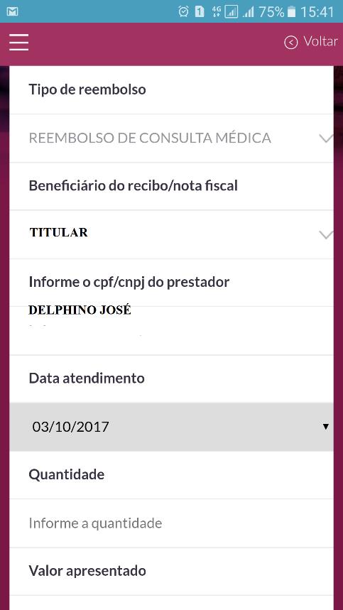 Passo 6 Atenção: Informar sempre a data da última sessão de