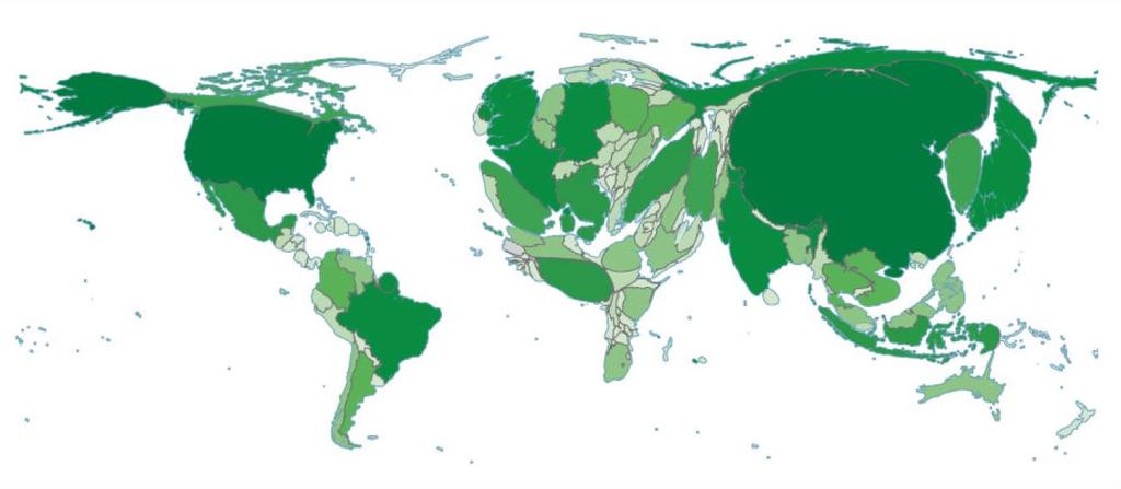 Número Absoluto de Usuários de Internet por País Como estamos?