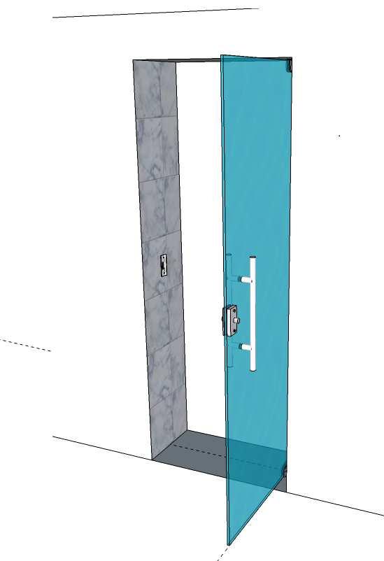 NOTA: A GLASSPEÇAS RECOMENDA QUE TODAS AS INSTALAÇÕES DE VIDRO TEMPERADO AUTO PORTANTE SEJA