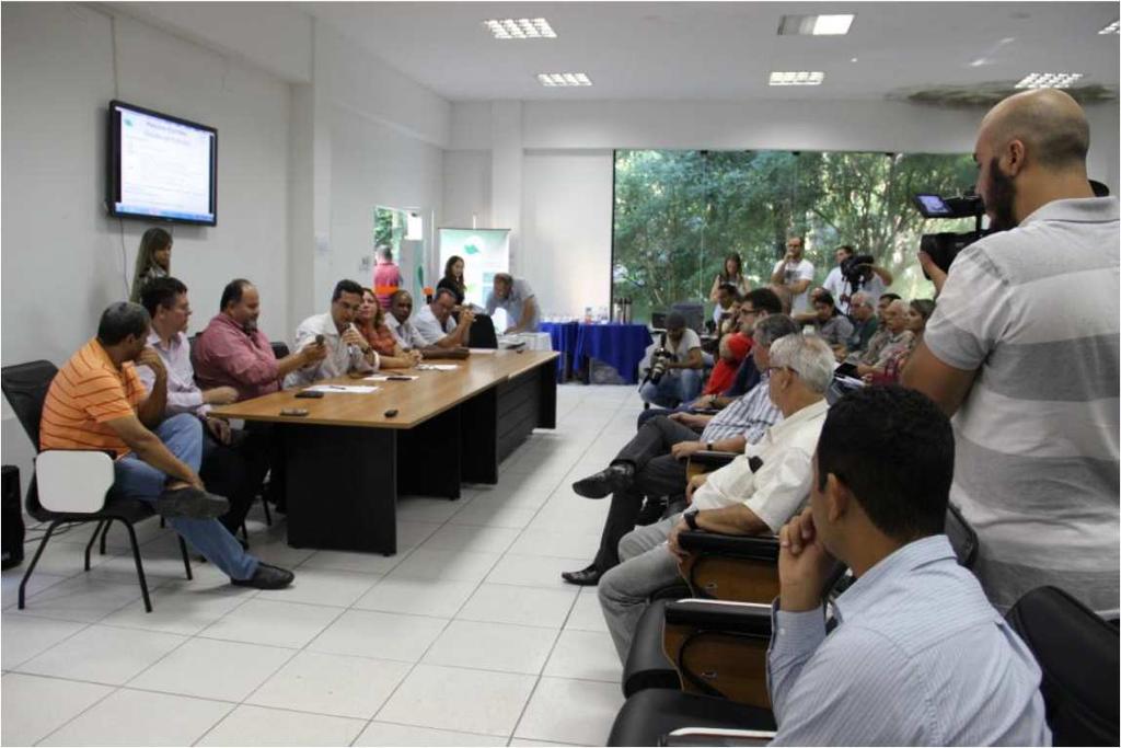 Reunião sobre Escassez Hídrica Tema: Reunião com os prefeitos sobre a escassez e seus possíveis impactos nos municípios da