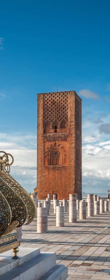 de Anfa, e a parte exterior da imponente mesquita Hassan II.