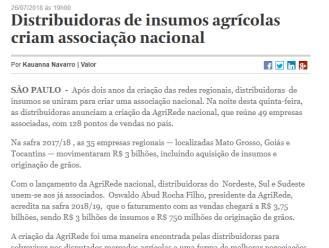 Londrina, PR Grupo Chinês DKBA 54% Defensivos, Sementes 2017 Casa da Vaca, Perdões, MG Fundo Aqua Capital Controle