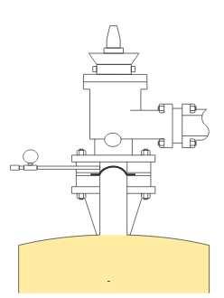 O disco ou pino de ruptura adiciona resistência ao fluxo de alívio do fluido pressurizado, por isso, um dispositivo de disco ou pino de ruptura somente pode ser instalado entre uma válvula de alívio