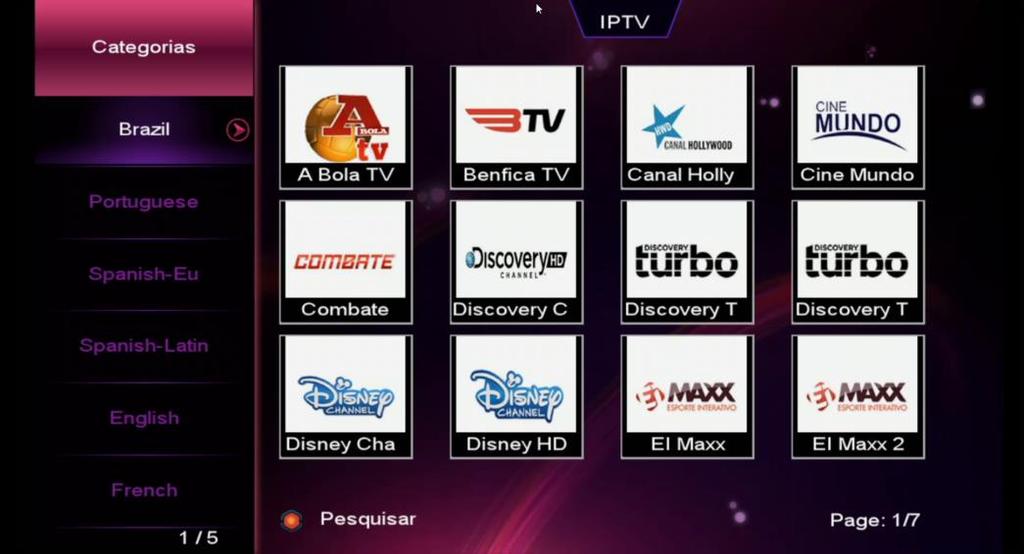 6.1) Menu>>IPTV>IPTV: Acesso aos programas de IPTV (Internet Protocol TV): Acesse e navegue.