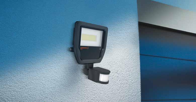 Soluções de LED 2018 LEDVANCE FLOODLIGHT LEDVANCE FLOODLIGHT SENSOR Projetor de LED para iluminação de ambientes externos, com sensor