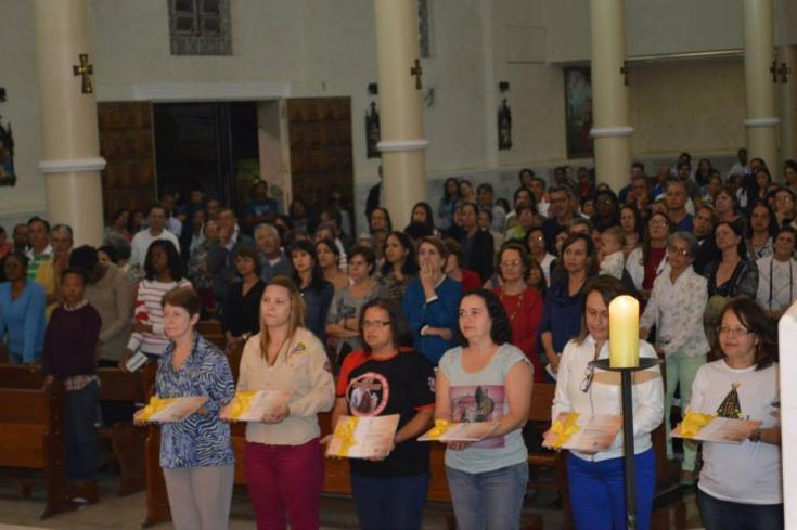 de Mim (Lc 22-19). A Semana Litúrgica contou com a presença de Pe. Ricardo Zonta, CP.