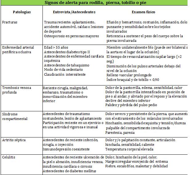 BANDEIRAS VERMELHAS PARA TORNOZELO E PÉ Febre/dor noturna e diurna; Tornozelo ou pé hiperálgico e hiperinflamatório; Dor noturna e diurna; Afecção do estado geral e