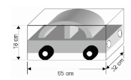 Por espaço de carga entende-se um compartimento no interior do veículo com espaço suficiente para conter o pacote de sumo com o módulo fotovoltaico colocado na sua posição de corrida.