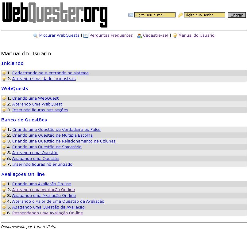 48 3.3.2 Operacionalidade da implementação Esta seção apresenta a funcionalidade e operacionalidade da ferramenta, mostrando suas principais características através de um estudo de caso, onde será