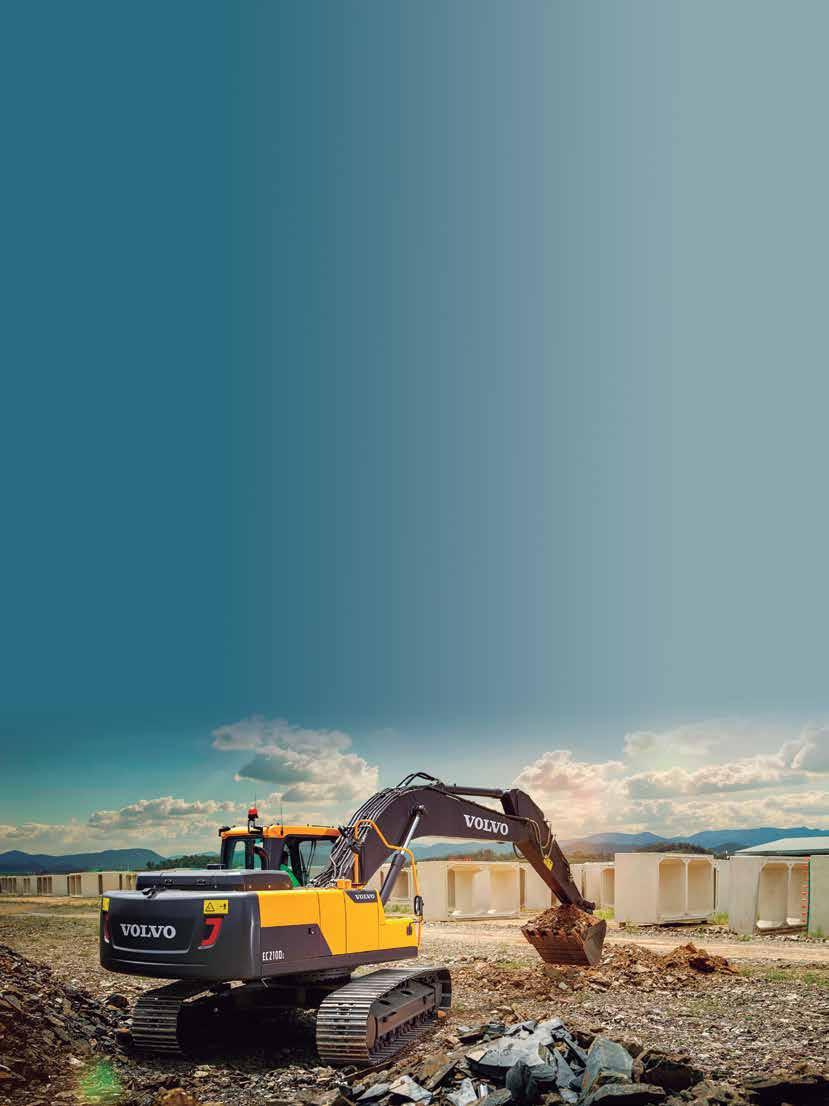 LANÇAMENTO Preparando o novo ciclo De olho na retomada, Volvo CE e Tracbel promovem maratona no país para divulgar as novas escavadeiras EC210D e EC210DL, que chegam para disputar espaço na