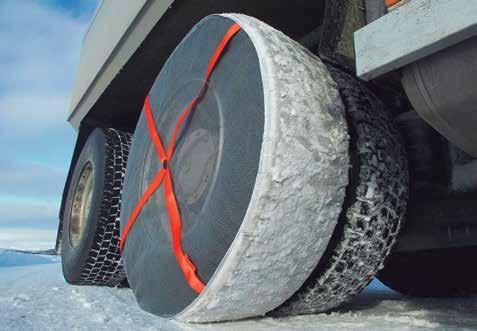 correntes que protegem os pneus são chamadas de blindagens de pneus, enquanto no segundo estão as correntes hexagonais, também chamadas de correntes de tração, que conferem maior tração ao