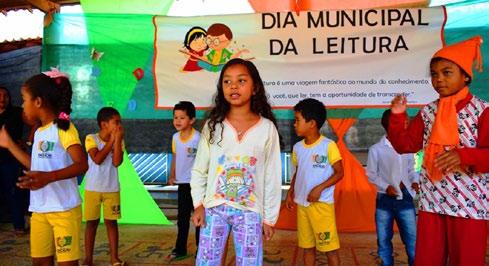 Incentivo à leitura Dia Municipal da Leitura com programação diversificada No Sábado Letivo do 28 de julho, a Escola Municipal Luiz Viana Filho do