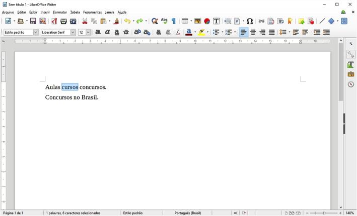 LIBREOFFICE WRITER 5 Writer é o editor de texto do pacote LibreOffice. TIPOS DE ARQUIVOS Através do Writer podemos salvar arquivos com diversos tipos de extensão.