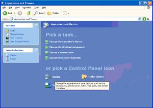 Windows XP 1. Inicie o Windows XP. 2. Clique no botão 'Start' (iniciar) e depois clique em 'Control Panel' (painel de controle).