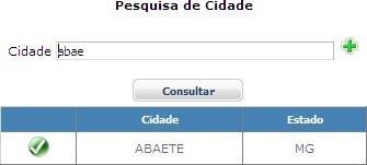 No campo de serviço prestado use para selecionar o serviço na lista exibida.