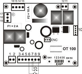 Manual de Instruções Automatismo Fenix 5 1.14 - Para terminar a programação, e depois de realizadas todas as operações anteriores, deverá colocar o DIP em OFF.