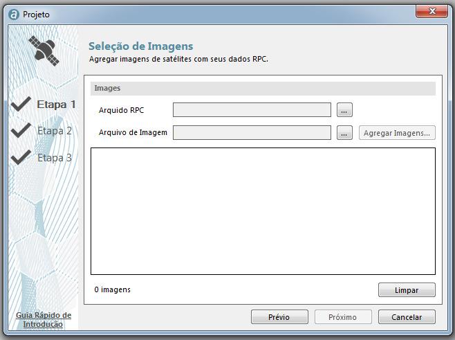 Primeira etapa Carregar os RPC que trazem a modelização da geometria de imageamento 8 Escolhemos o arquivo RPC RPC_PHR1B_PMS_201803121356095_SEN_3091811101.