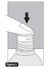 Observação: você poderá utilizar a seringa dosadora para adicionar água no frasco. 4.