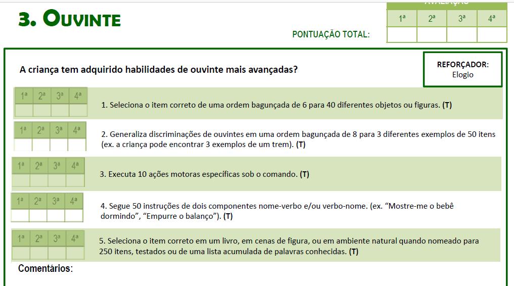 Em comparação ao