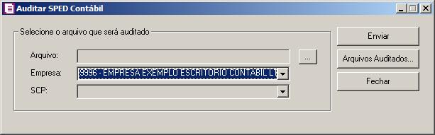 3. Auditar SPED Contábil Na opção Auditar SPED Contábil, você poderá auditar os arquivos que foram gerados para o informativo SPED Contábil pelo sistema. Verifique conforme a seguir: 1.