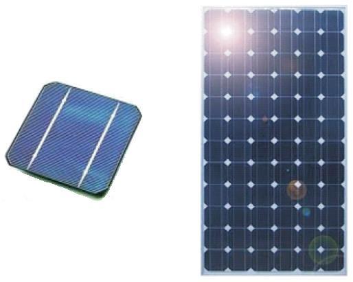 CAPÍTULO 2 - DISPOSITIVOS E SISTEMAS FOTOVOLTAICOS 11 2.2.3 - Aspectos práticos e comerciais dos painéis solares Em aplicações práticas e comerciais as células fotovoltaicas não são utilizadas isoladamente.