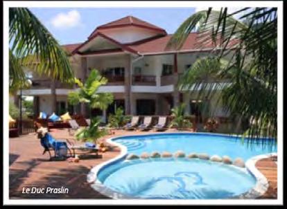 24+ Em Seychelles, um hotel que oferece mais de 24 quartos é considerado grande, embora você encontre alguns hotéis que