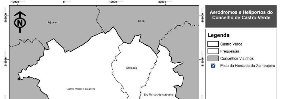 AÉRODROMOS E HELIPORTOS No concelho de Castro Verde não existem aeródromos, nem heliportos.