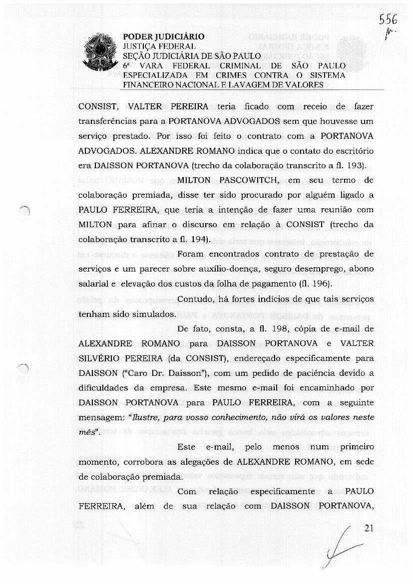 e,.,,... SEÇÃO fljdiciária DE sao PAULO 6" VARA FEDERAL CRIMINAL DE SÃO PAULO ESPECIALIZADA EJvl CRIMES CONTRA Q SISTEMA FINANCEIRO NACIONAL E LAVAGEM DE VALORES, 5.56.