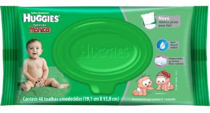 R$ 2, 99 Lenços Umedecidos Huggies Clássico Com 48 unid.