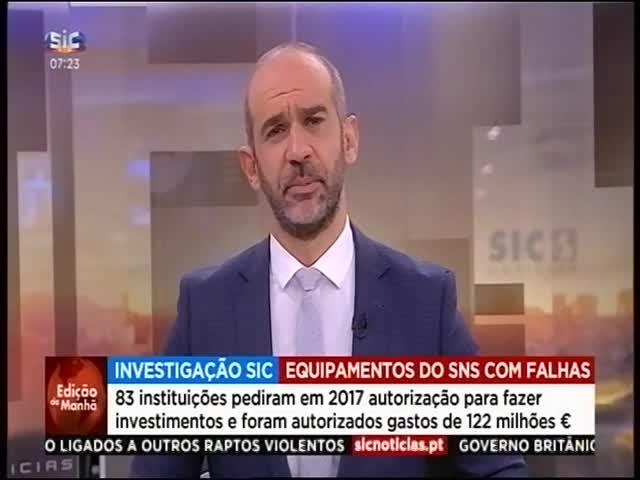 A12 SIC Notícias Duração: 00:00:43 OCS: SIC Notícias - Edição da Manhã ID: