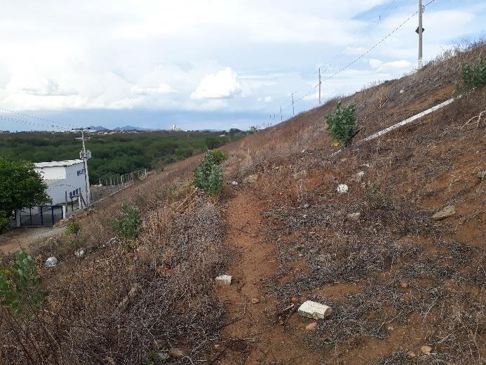 de montante, onde a proteção é falha.