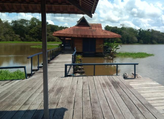 À noite, depois do jantar, os biólogos que realizam pesquisas na área chegarão ao lodge para nos